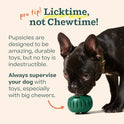 WOOF Party Pupsicle - Long-Lasting Interactive Dog Toys for Boredom - Low-Mess Design - Birthday Gifts for Dogs - Large Dog Toys - Party Pink