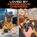 Monster K9 Ring Ball | Virtually Indestructible. Lifetime Guaranteed. | VULCRON™ Natural Rubber | Durable, Heavy Duty Dog Chew Toy for Aggressive Chewers | Medium & Large Breeds, 5.5”