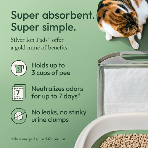 Purina Tidy Cats Breeze Litter System Refill Bundle - 7.91 lb Box | Includes odor absorbing dust-free pellets and absorbent pads for easy, mess-free maintenance