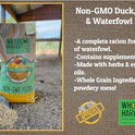 Duck, Goose, Waterfowl Layer Feed 10 lb, High Protein Specially Formulated to Promote Egg Production and Healthy Flocks