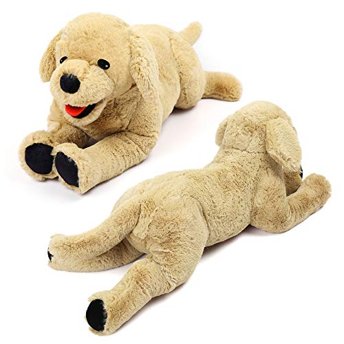 LotFancy Dog Stuffed Animals Plush, 21" Soft Cuddly Golden Retriever Plush Toys, Large Stuffed Dog, Puppy Dog Stuffed Animals, Easter Birthday Gift for Kids Girls Boys