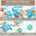 Interactive Dog Toys Dog Soccer Ball to Keep Them Busy,Durable Automatic Moving Jumping Dog Balls with Straps for Small/Medium/Large Dogs, USB Rechargeable,Not for Aggressive Chewers