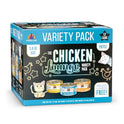 Weruva Wet Cat Food, The Chicken Lounge Paté Variety Pack, 3oz Can, Pack of 12