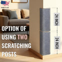 Wall Cat Scratcher – Stops Wall & Corner Scratching – Double-Sided Carpet Wall Mounted Cat Scratcher – Corner Cat Scratcher – Wall Scratchers for Indoor Cats