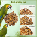 Abizoo Natural Pinecone Chew Toys with Edible Sunflower & Veggies - Malt Sugar Coated Foraging Enrichment for Parrots Cockatiels Conures Budgies Immune & Digestive Support Safe Bird Toy 2pcs