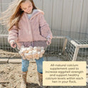 Scratch and Peck Oyster Shell Supplement - 4 lb Bag - Natural Calcium Boost for Healthy Eggshells in Chickens and Ducks, Sustainably Sourced Pure Flaked Oyster Shell