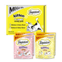 Temptations Kitten Treats Classic Crunchy and Soft Cat Treats Variety Pack, 6.3 oz. Pouches (Pack of 4)