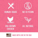 Full Moon Chicken Strips Healthy All Natural Dog Treats Human Grade Made in USA Grain Free 12 oz