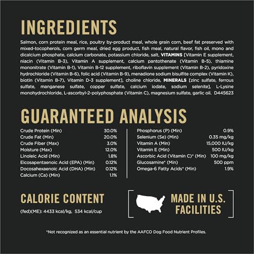 Purina Pro Plan High Protein Dog Food, Sport 30/20 Salmon and Rice Dog Food Dry Formula - 33 lb. Bag