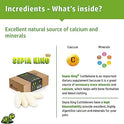 Sepia King - Large - 100% Natural Calcium Supplement - Premium Cuttlebone perfect for Birds, Tortoises, Snails, Reptiles - 5.5 to 7 inch