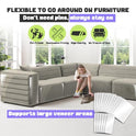 JINVOGREEN Large Cat Scratch Furniture Protector, 18 Pcs Clear Anti Cat Scratch Protector, Self-Adhesive Furniture Cat Scratch Protector, 17in