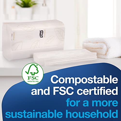 Tork Soft Xpress Multifold Paper Hand Towels, 16 Packs X 135 Towels, MB579 | Compatible with H2 Dispensers, 2-Ply, White, FSC Certified
