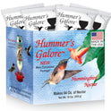 Hummer's Galore Made in USA Hummingbird Food - Ready-to-Mix Hummingbird Nectar, All-Natural Nectar Collector Formula, No Preservatives or Dyes, Makes 64 Ounces (4 Packets Included)