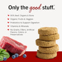 Stella & Chewy's Freeze-Dried Raw Dinner Patties - Beef Recipe - High Protein Grain-Free Puppy & Dog Food - Perfect For Picky Eaters - 25 oz