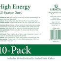 Heath Outdoor Products birds DD4-10 All Season High Energy Suet Cake, Case Of 10