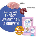 Tiki Cat Baby Thrive, Chicken & Chicken Liver Mousse, 5.6 oz. Pouch (20 Individual Servings)