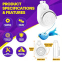 Interactive Cat Toys for Indoor Cats: Automatic Electric Flying Bird Feather & Mouse Wand, Rechargeable Electric Hanging Play Chase Exercise Moving Enrichment Toy for Bored Kittens and Adult Cats