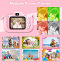 Goopow Kids Camera Toys for 3-8 Year Old Girls Boys,Children Digital Video Camcorder Camera with Cartoon Soft Cover, Best Chritmas Birthday Festival Gift for Kids - 32G SD Card Included