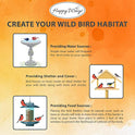 Happy Wings Nyjer/Thistle Seeds Wild Bird Food - 5 Pounds I No Grow Seed I Bird Seed for Wild Birds