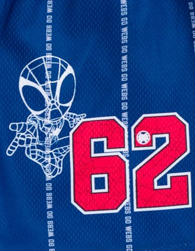 Marvel Boys' Athletic 2-Piece Basketball Jersey and Shorts Set Toddler to Big Kid