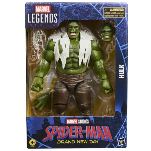 Marvel Legends Series Hulk, Spider-Man: Brand New Day Collectible 6-Inch Action Figure Set