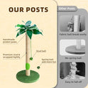 Fantasreen Cat Scratching Post 33'' Cat Scratcher Tall Scratching Posts for Indoor Cats with Cat Toy and Interactive Ball Self Groomer for Kittens Adults Cats