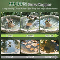99.99% Pure Copper Bird Bath Disk, Triple Point Support Design Lower Cleaning Frequency for Physical Safe Water Purify Outdoor Bird Bowls All-Season (1, Copper Flower)
