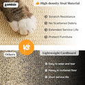 ZOMISIA Cat Scratcher with Ball Track Toy, Sisal Scratch Pad for Indoor Adult Cats, Wooden Interactive Cat Puzzle Toys for Kitten Mental Stimulation Self Play Home Enrichment