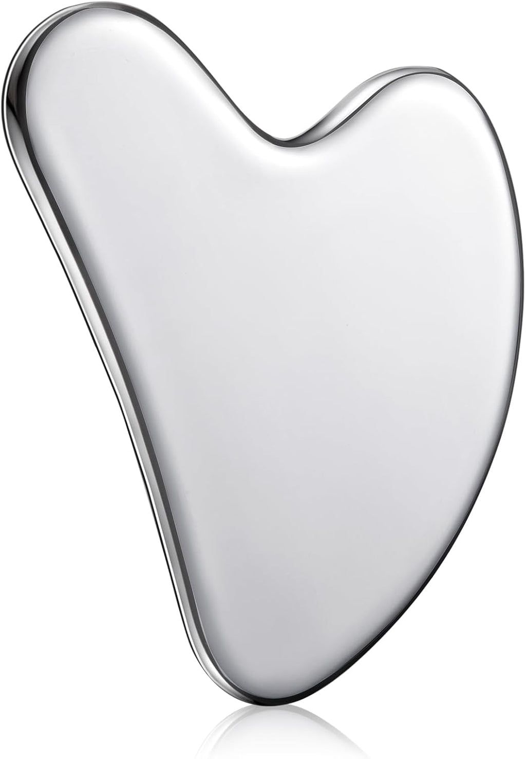 Nuanchu Stainless Steel Gua Sha Facial Tools Metal Guasha Tool for Face Body Jawline Shaper, Double Chin Reducer, Puffiness Reducing, Lymphatic Drainage Massager Skin Care Gift with Pouch