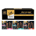 Sheba Meaty Tender Sticks Soft Cat Treats Chicken, Tuna, and Salmon Flavor, 0.14 oz., 40 Sticks