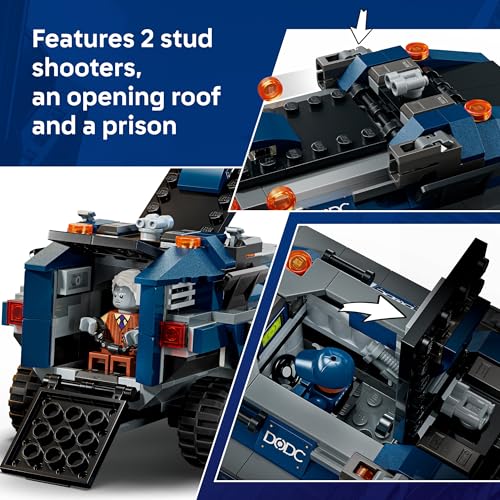 LEGO Marvel Spider-Man Prison Transport Chase - Super Hero Building Toy for Boys & Girls, Ages 8+ - Includes 4 Minifigures - Spider-Man Toy for Fans - Gift for Birthdays - 76349