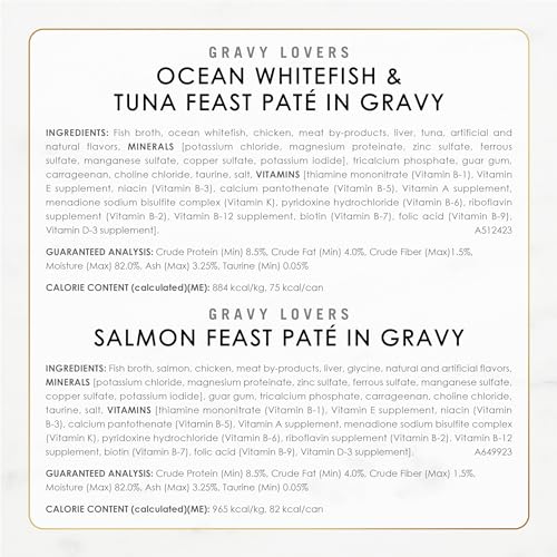Purina Fancy Feast Gravy Lovers Variety Pack Feast Pate in Wet Cat Food Gravy - (Pack of 1) 4.5 lb. Boxes