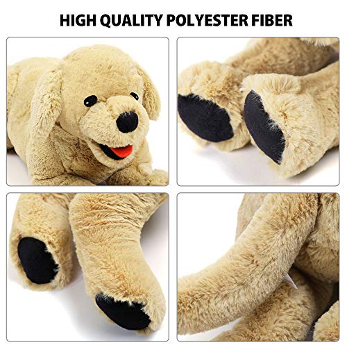 LotFancy Dog Stuffed Animals Plush, 21" Soft Cuddly Golden Retriever Plush Toys, Large Stuffed Dog, Puppy Dog Stuffed Animals, Easter Birthday Gift for Kids Girls Boys
