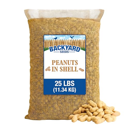 CountryMax in-Shell Raw Peanuts - Bulk Unprocessed for Wildlife Animal Food, Squirrels Chipmunks Raccoons Deer Waterfowl 25 Pounds