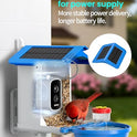 Smart Bird Feeder with Camera 2.5K QHD, AI Identify 16000+ Birds, Auto-Capture & Motion Detection, IP65 Waterproof, 5W Solar Panel, 140° Field of View, Bird Watching Gift