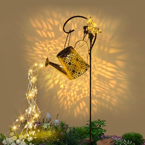 Solar Watering Can Light, Solar Outdoor Decorative,Garden Decor Lights | for Yard Patio Lawn Pathway Landscape, IP65 Waterproof, Garden Gifts for Mom, Grandma Women Birthday