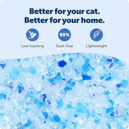 PetSafe ScoopFree Premium Crystal Litter, Fresh Scent, 4.3 Lb Bag, 2 Pack | Ultra-Absorbent Crystal Cat Litter, 5x Faster Odor Control, 99% Dust-Free, Low Tracking, Refills Any Cat Box or Tray