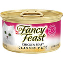 Fancy Feast Chicken Feast Classic Pate Collection Grain Free Wet Cat Food Multi-Pack - (Pack of 24) 3 oz. Pull-Top Cans