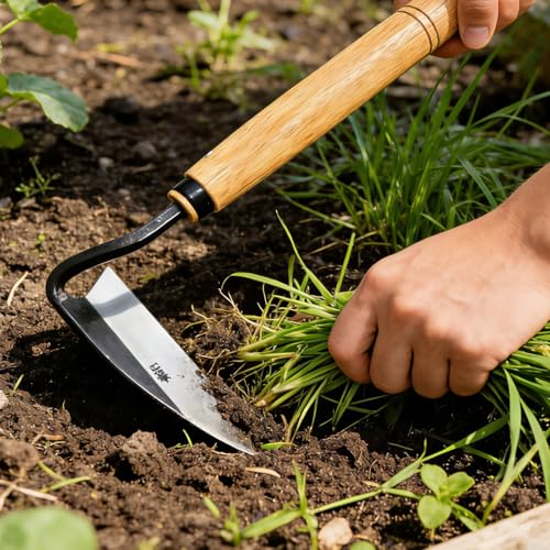 Japanese Weeding Sickle Very Sharp Edge Quick Work (Full Size)