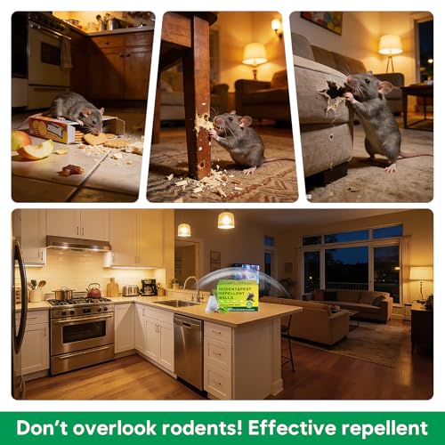 36 Pack Peppermint Rodent Repellent - Portable Mouse Repellent for Indoor & Outdoor Use, Long-Lasting Safe Mice Repellent, Natural Effective Mouse Repellent Pouches for Home/Garage/Garden (36)
