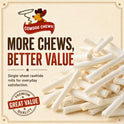 Cowdog Chews Retriever roll 9-10 inch All Natural Rawhide Product (20 Pack)