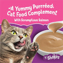 Purina Friskies Pureed Cat Food Topper, Lil’ Shakes With Scrumptious Salmon Lickable Cat Treats - (Pack of 16) 1.55 oz. Pouches