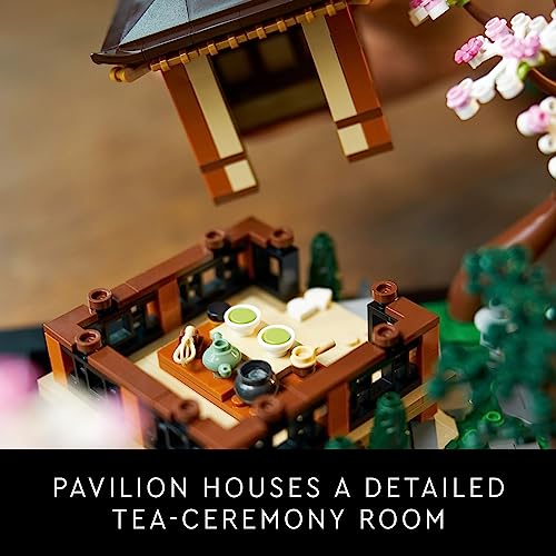 LEGO Icons Tranquil Garden Building Set - Detailed Japanese Zen Garden DIY Kit for Adults, Ages 18+ - Gift for Birthday - Building Block Set for Home Decor - 10315