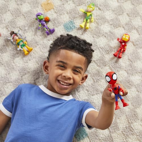 Spidey and his Amazing Friends Hasbro Marvel, Friends & Foes Pack, 5 Action Figures, 4-Inch, Preschool Super Hero Toys for Kids Ages 3 and Up ( Exclusive)