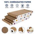 CATISM Cat Scratcher Cat Scratching Board - Foldable - Triangle, 6 Usable Sides Scratchers for Indoor Cats, Durable Recyclable Cats Cardboard Vertical(Pack of 3)