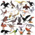 Realistic Bird Figurines, 24pcs Eagle, Parrot, Robin, Owl Toys - Fairy Garden Accessories, Educational Learning Dollhouse Birthday Cake Topper Gift for Kids