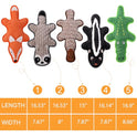 5 Pack No Stuffing Squeaky Dog Toys for Large Dogs - Interactive Durable Plush Chew Toy with Crinkle Paper, Safe Pet Toy for Small to Large Breed, Ideal for Puppy Gifts & Tug of War Toys