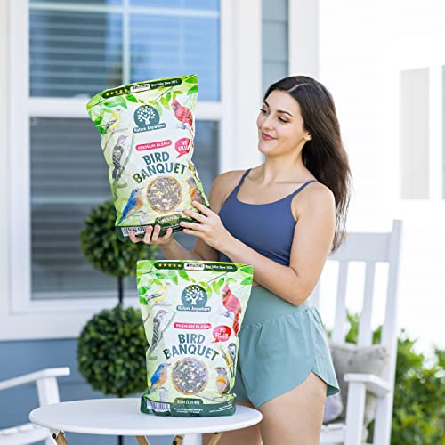 Nature Anywhere Bird Seed Bird Banquet Bird Seed for Outside Feeders, Wild Bird Seed, Bird Food, No Fillers, Made in USA, Wild Bird Food Blend