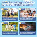 Saffron Gummies for Kids - Saffron Extract Supplement with GABA, Calms Temper Tantrums, Supports Happy Mood & Cognition, Focus Calm Gummies for Kids 4+, Sugar Free Strawberry, 90 Counts