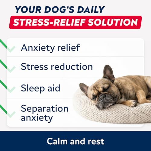 Advanced Calming Chews for Dogs - Hemp Chews and Melatonin - Anxiety Relief - Sleep Aid - Relaxing Treats - Stress Relief During Fireworks, Storms, Thunder, Barking - Made in USA - BBQ - 60ct